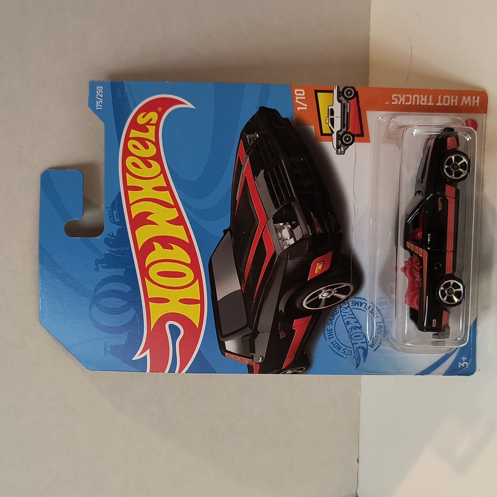 B23 Hot Wheels 82 dodge rampage black with shipping protector